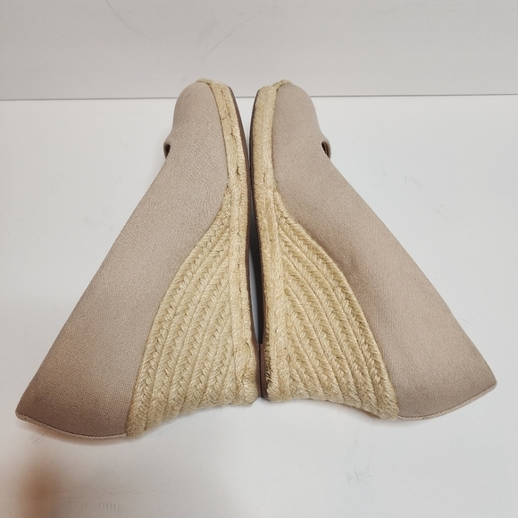 J. Crew Canvas espadrille wedges in Flax. Women's size 8.5. - Picture 9 of 16